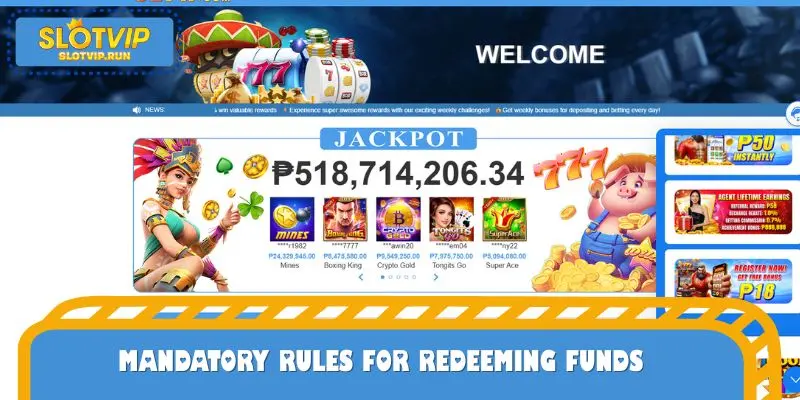 Mandatory rules for redeeming funds