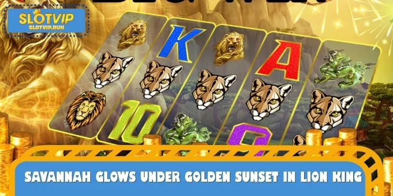 Savannah Glows Under Golden Sunset in Lion King Slot