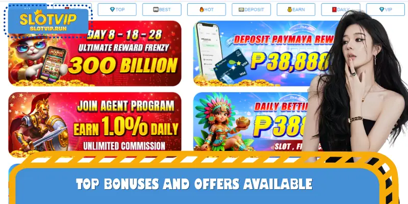 Top bonuses and offers available when you place your bets