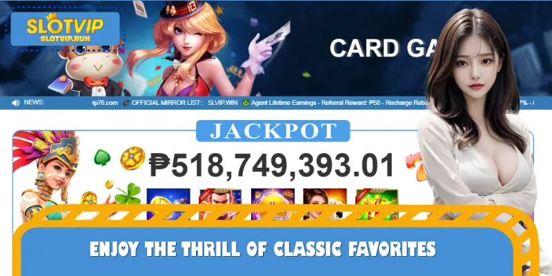 Enjoy the thrill of classic favorites and modern card gaming innovations